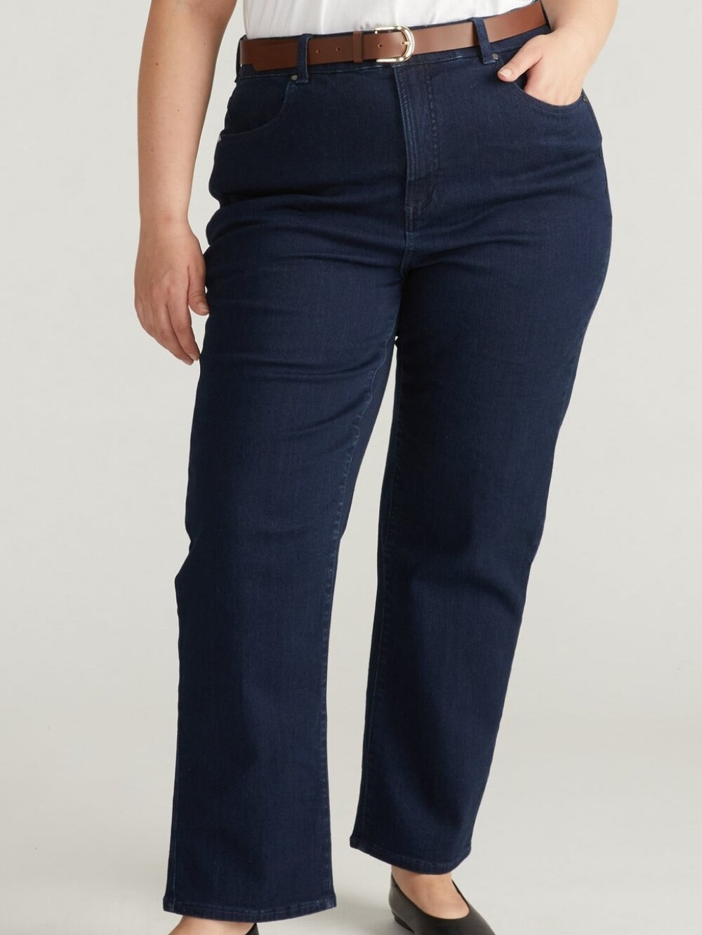Universal Standard Ella High Rise Straight Leg Jeans – Balearic Blue